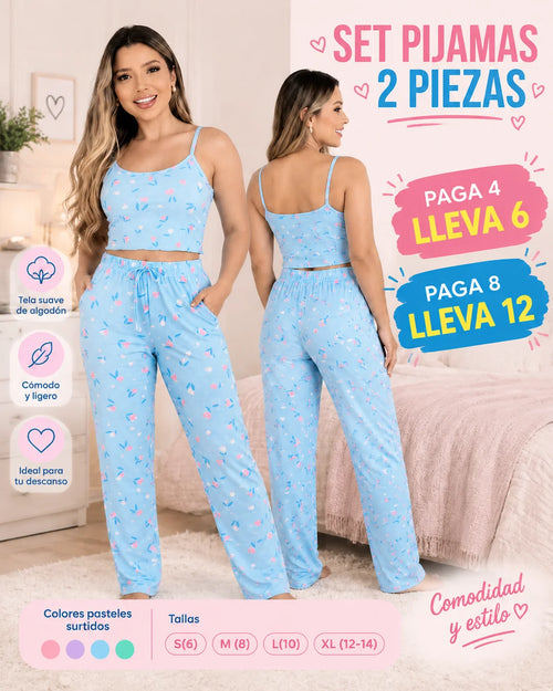 SET PIJAMAS LARGAS